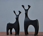Modern Deer Design Nordic Style Statue (Set Of 2)