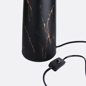 Striated Gold Metal Luxe Lamp