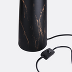 Striated Gold Metal Luxe Lamp