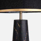 Striated Gold Metal Luxe Lamp