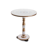 Wooden Pyrographic Coffee Table (Black & Blue)