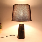 Striated Gold Metal Luxe Lamp