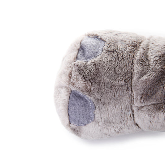 Fluffy Gray Elephant Plush Toy