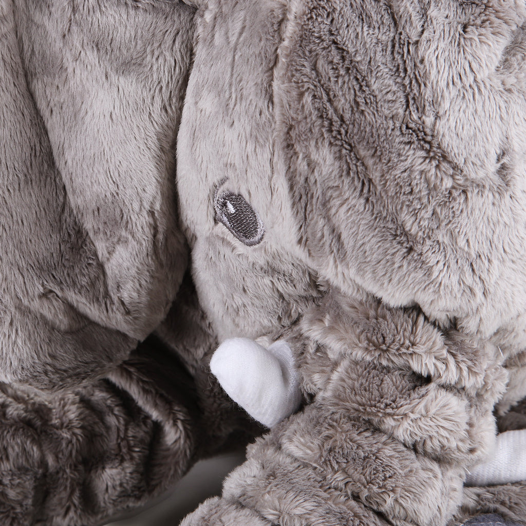 Fluffy Gray Elephant Plush Toy