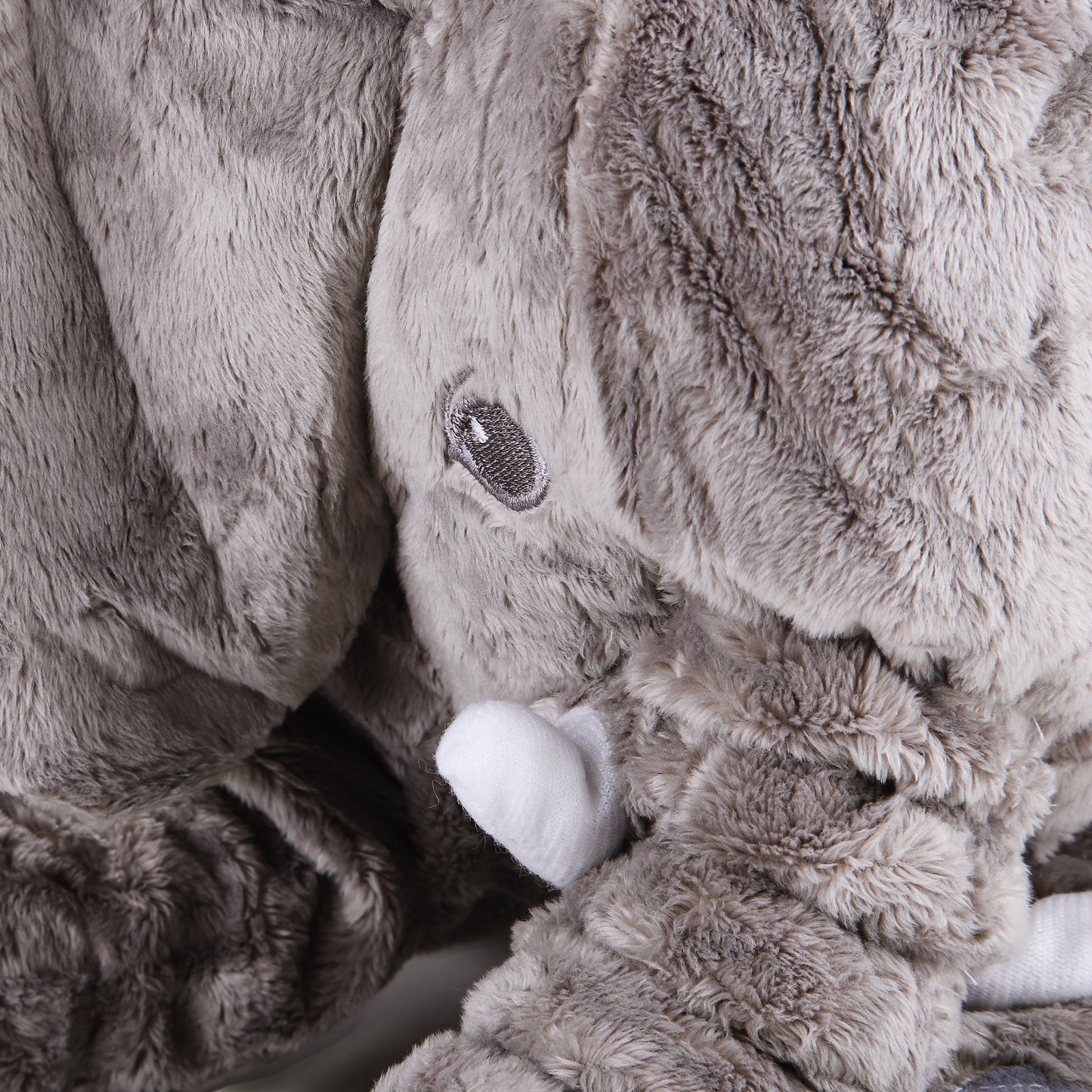 Fluffy Gray Elephant Plush Toy
