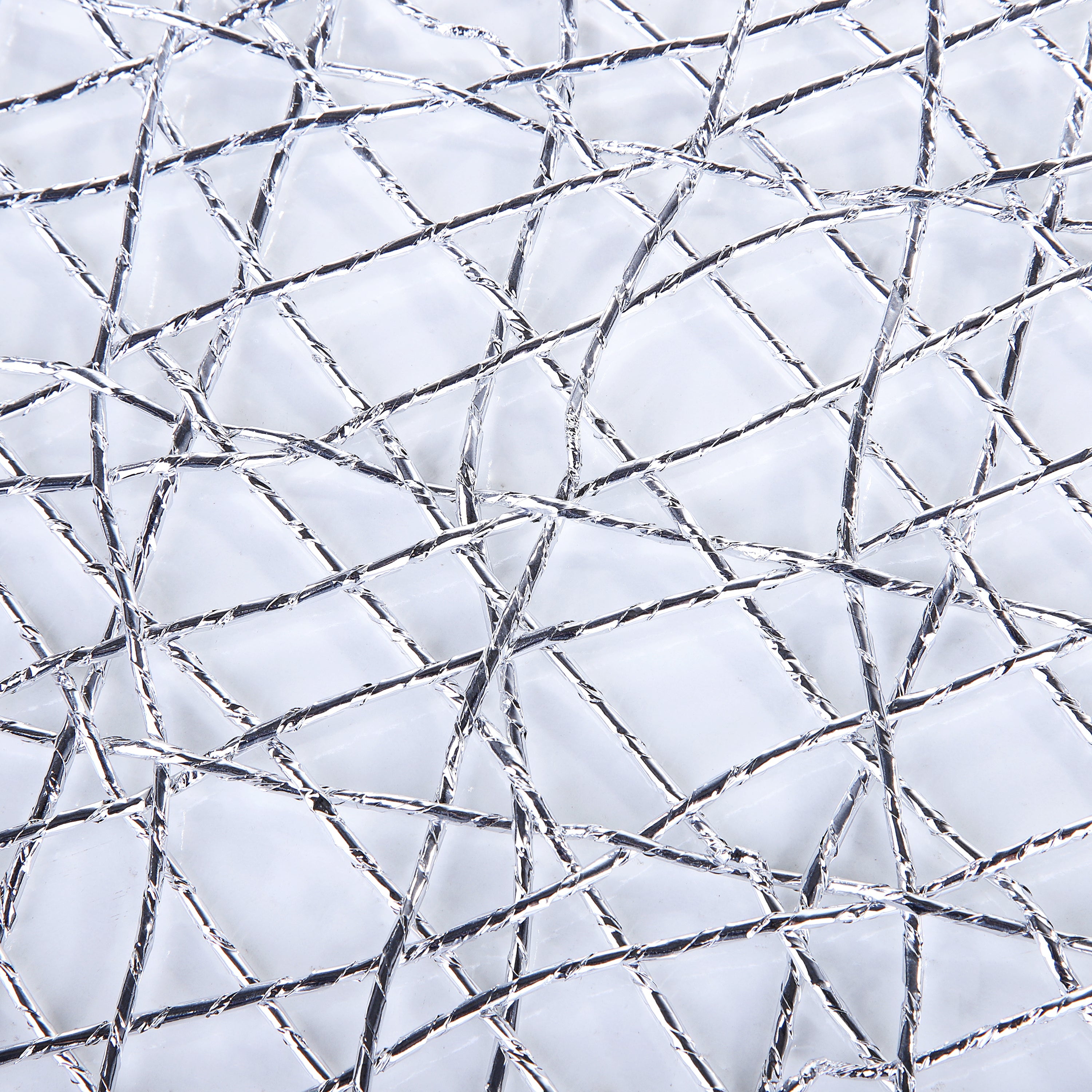 Plastic Silver Raper Table Place-mats (set of 2)