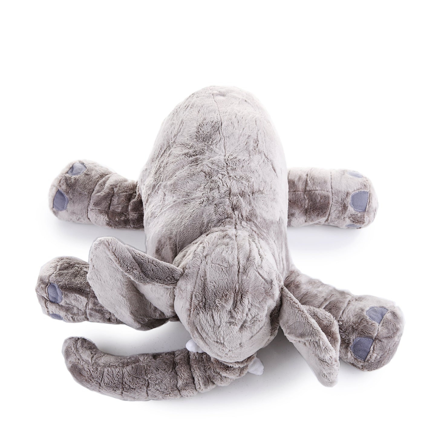 Fluffy Gray Elephant Plush Toy