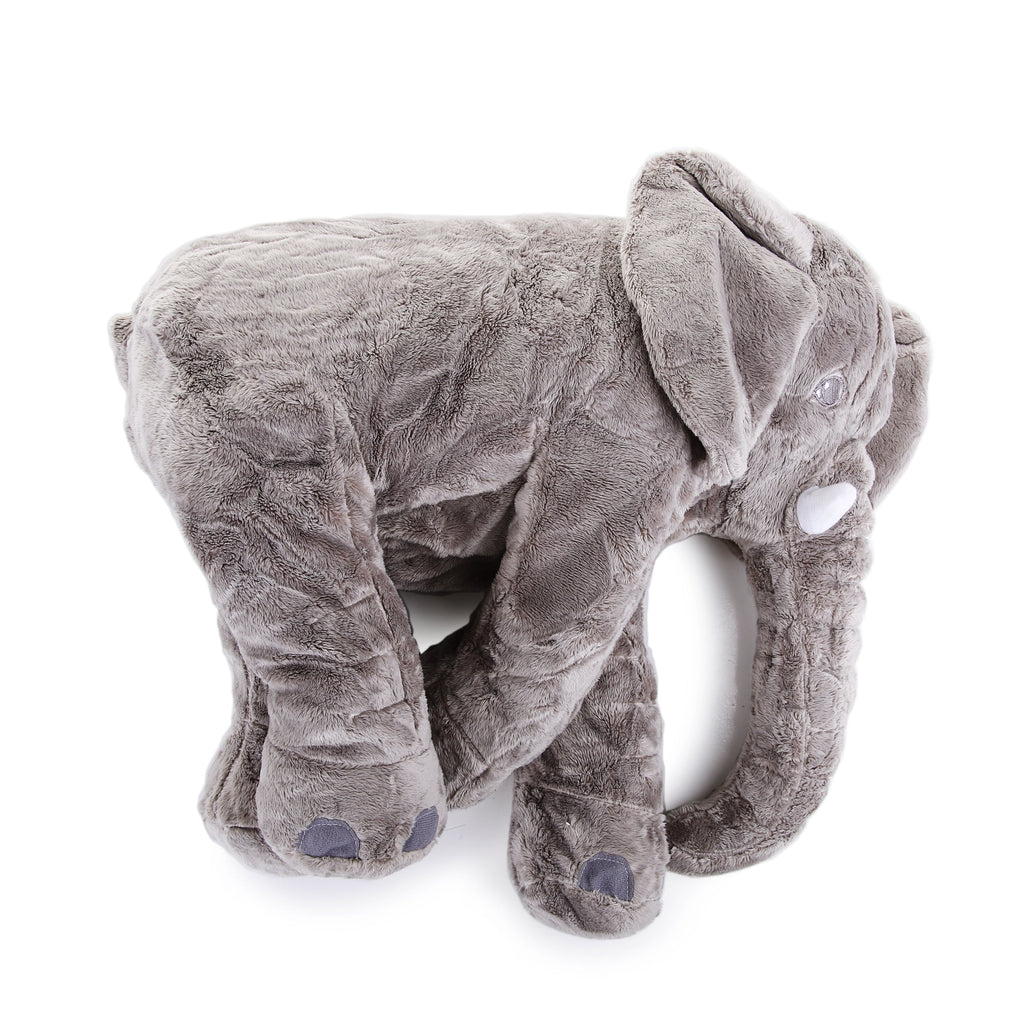 Fluffy Gray Elephant Plush Toy