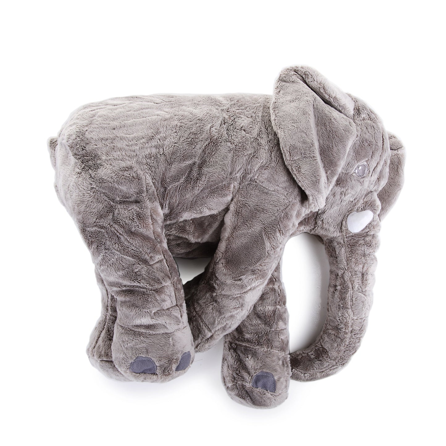 Fluffy Gray Elephant Plush Toy