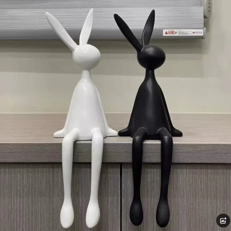 Abstract Bunny Figurines (Set Of 3)