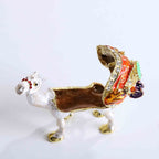 White Decorative Camel Jewelry Box