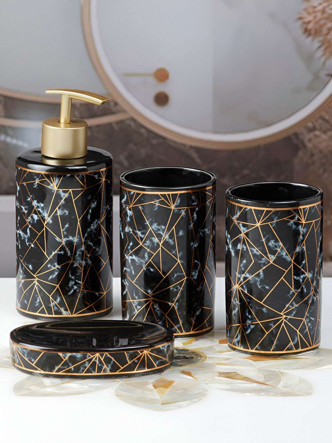 Copper Toned Bathroom Set