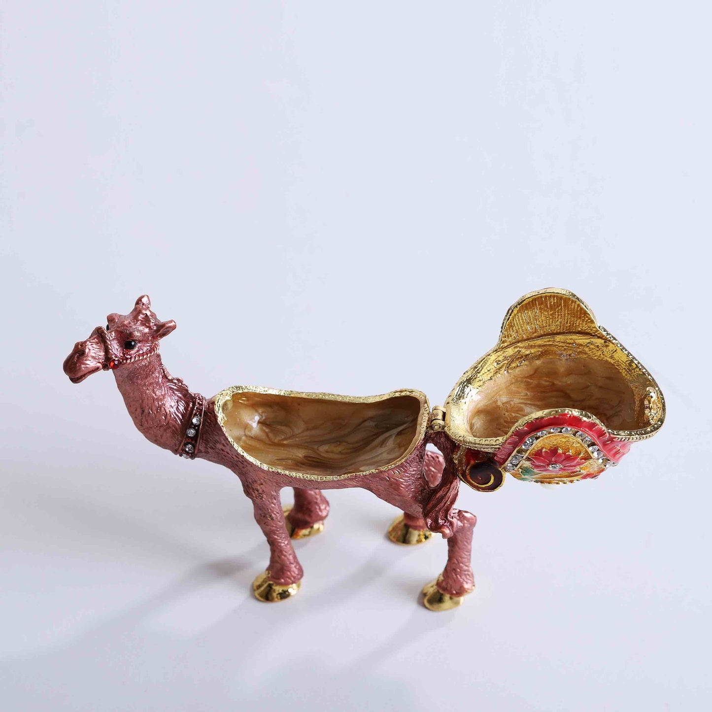 Pink Decorative Camel Jewelry Box