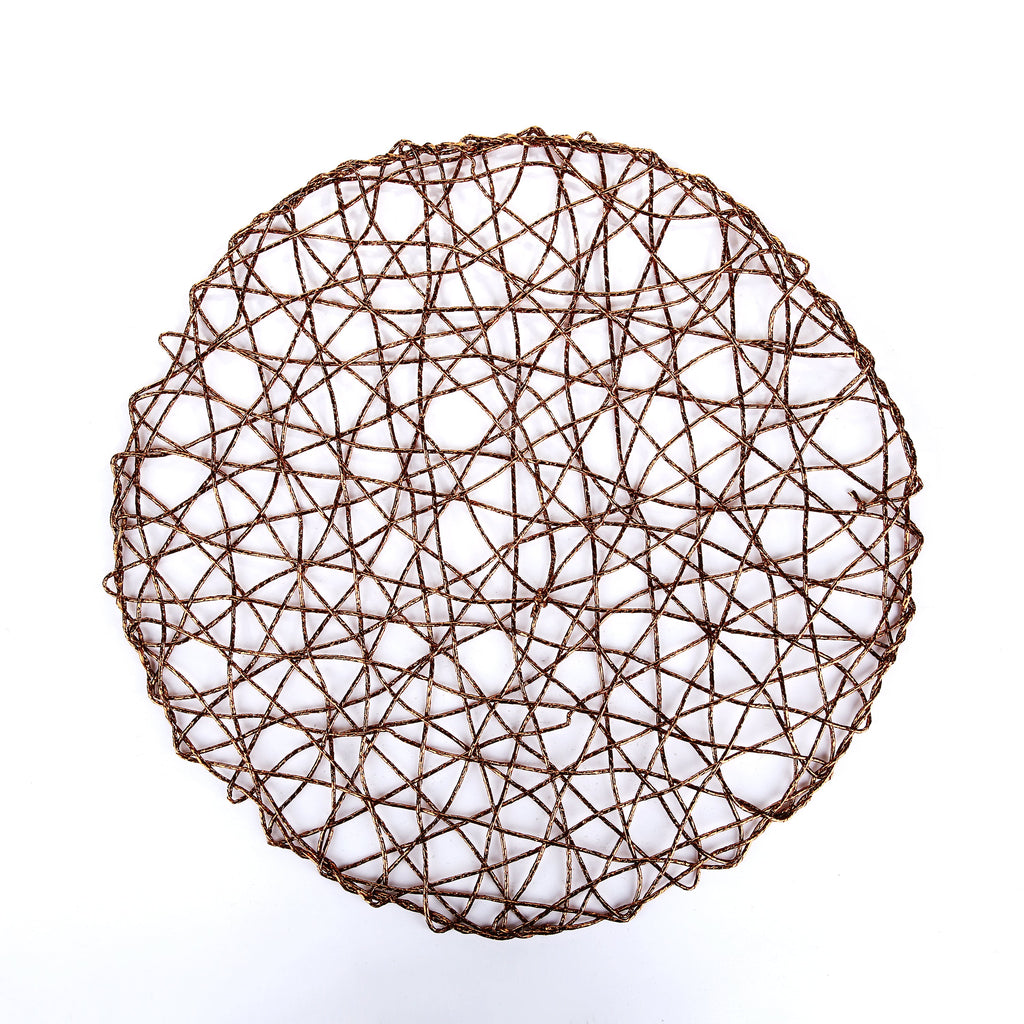 Round Copper Raper Table Place-mats (set of 2)