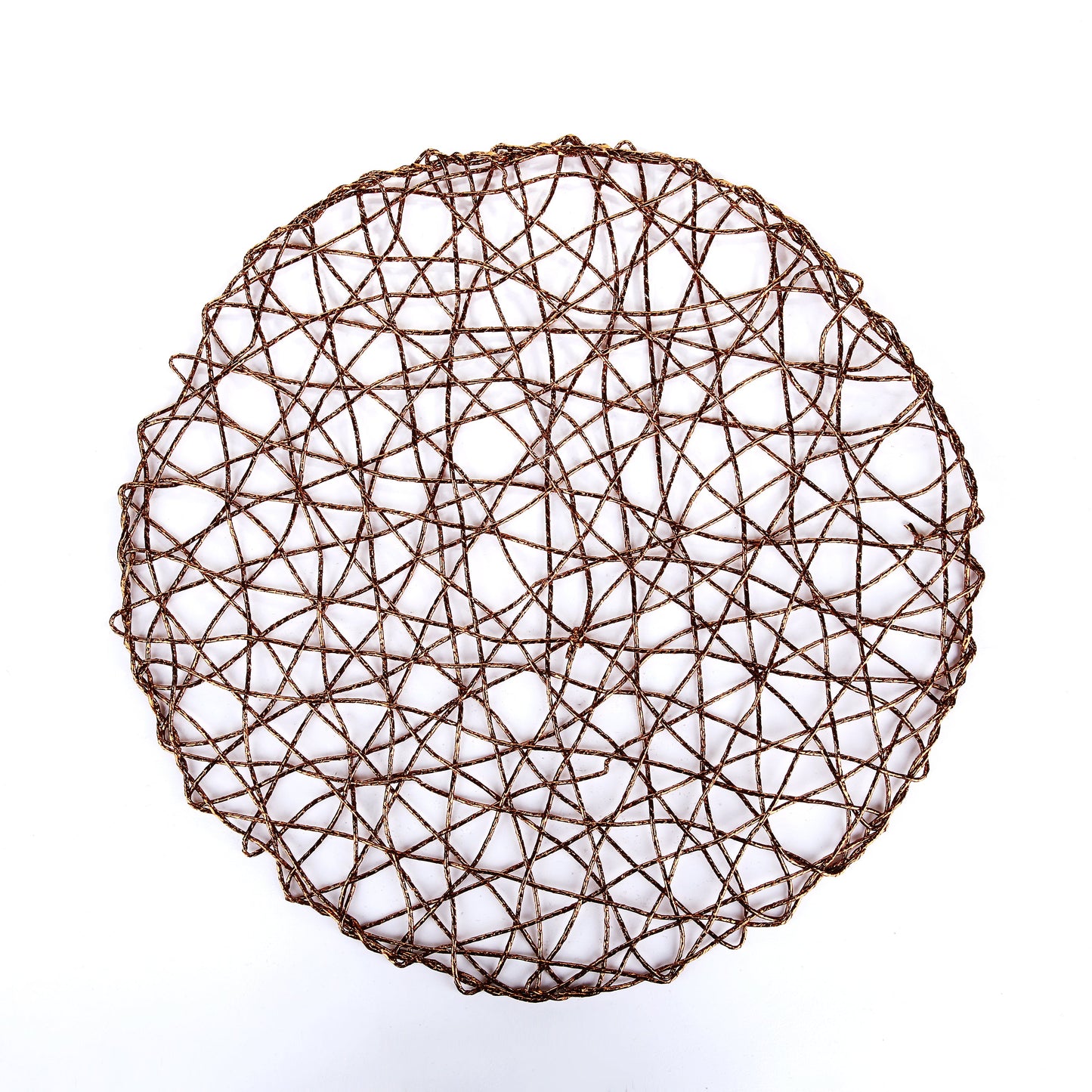 Round Copper Raper Table Place-mats (set of 2)