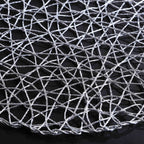 Round Silver Raper Table Place-mats (set of 2)