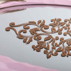 Deer Handled Mirror Tray (Pink)