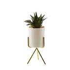 Pot Planter with Golden Stand