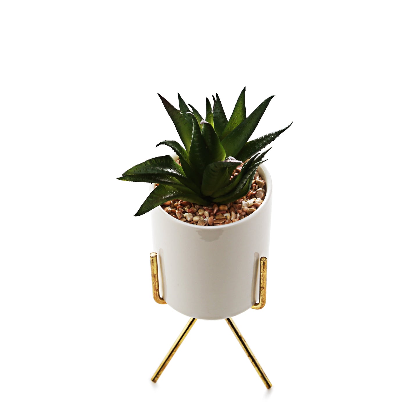 Pot Planter with Golden Stand