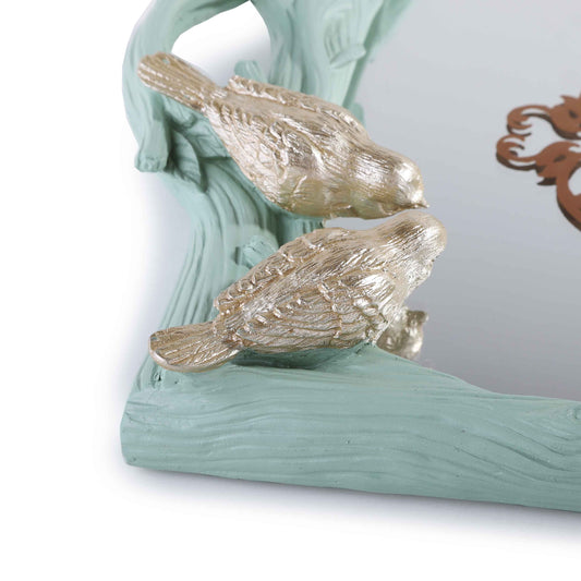 Sparrow Mirror Tray (Light Green)