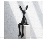 Abstract Bunny Figurines (Set Of 3)