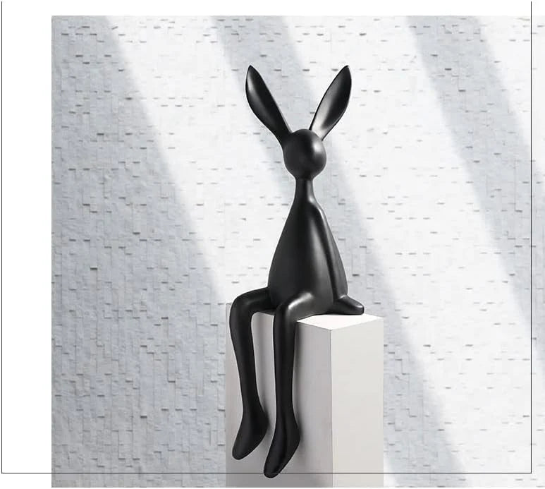 Abstract Bunny Figurines (Set Of 3)