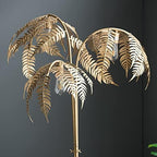 Antique Gold Palm Table Lamp