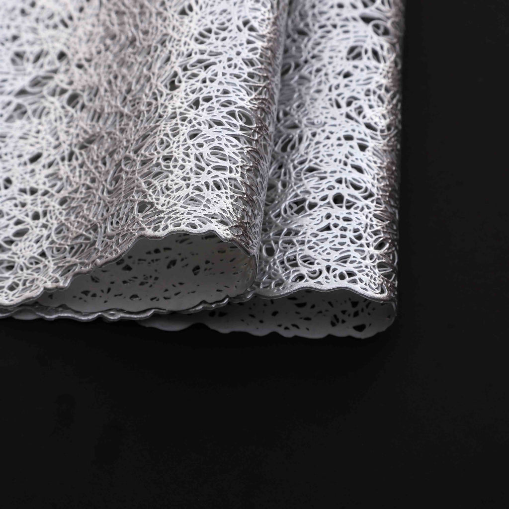 Silver tangled rectangle Table Place-mats (set of 2)