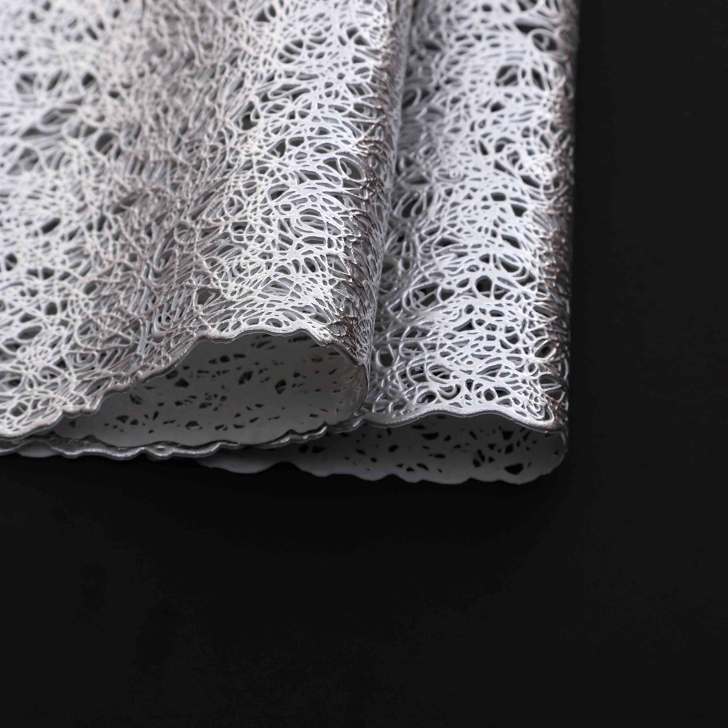 Silver tangled rectangle Table Place-mats (set of 2)