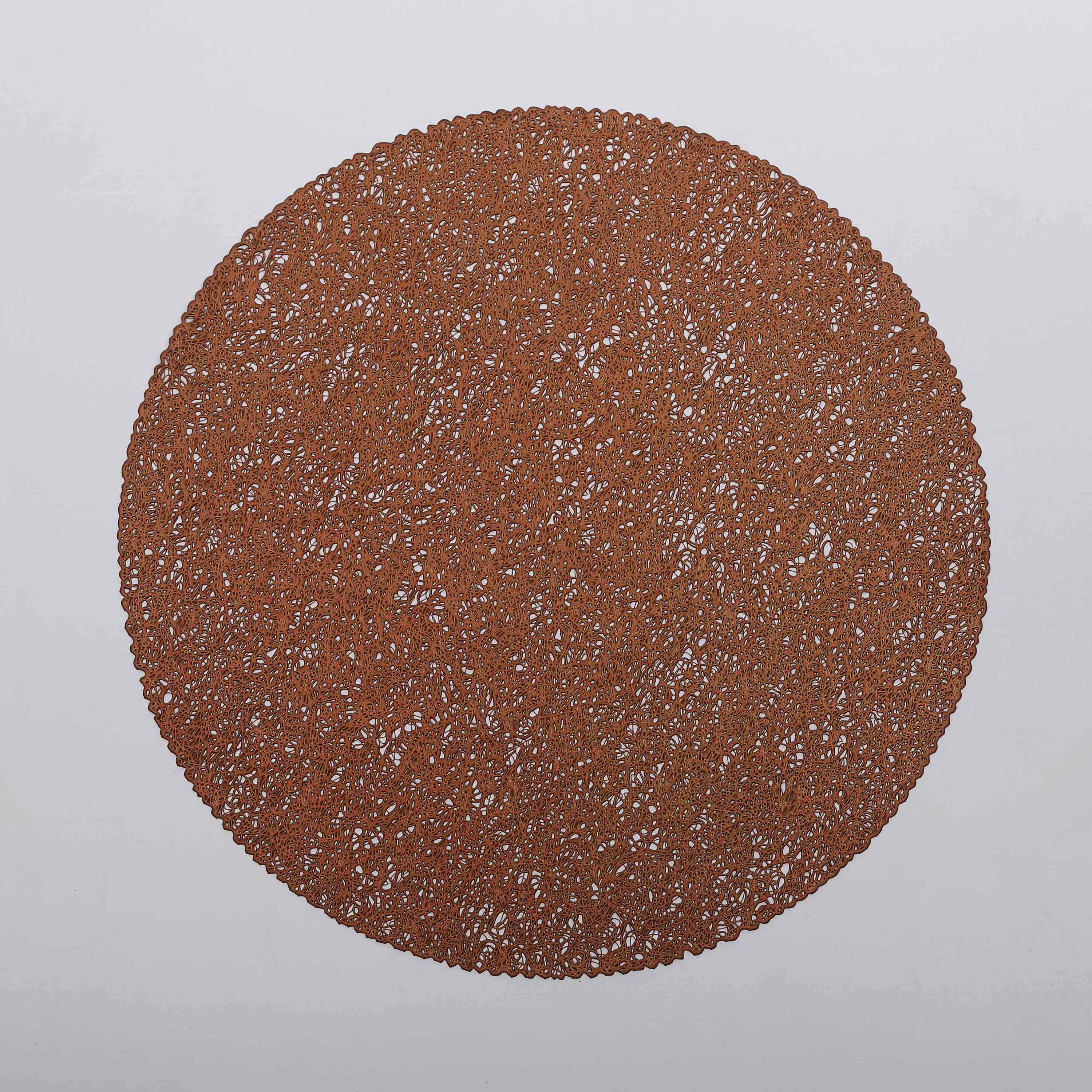 Copper tangled round place mat (set of 2)