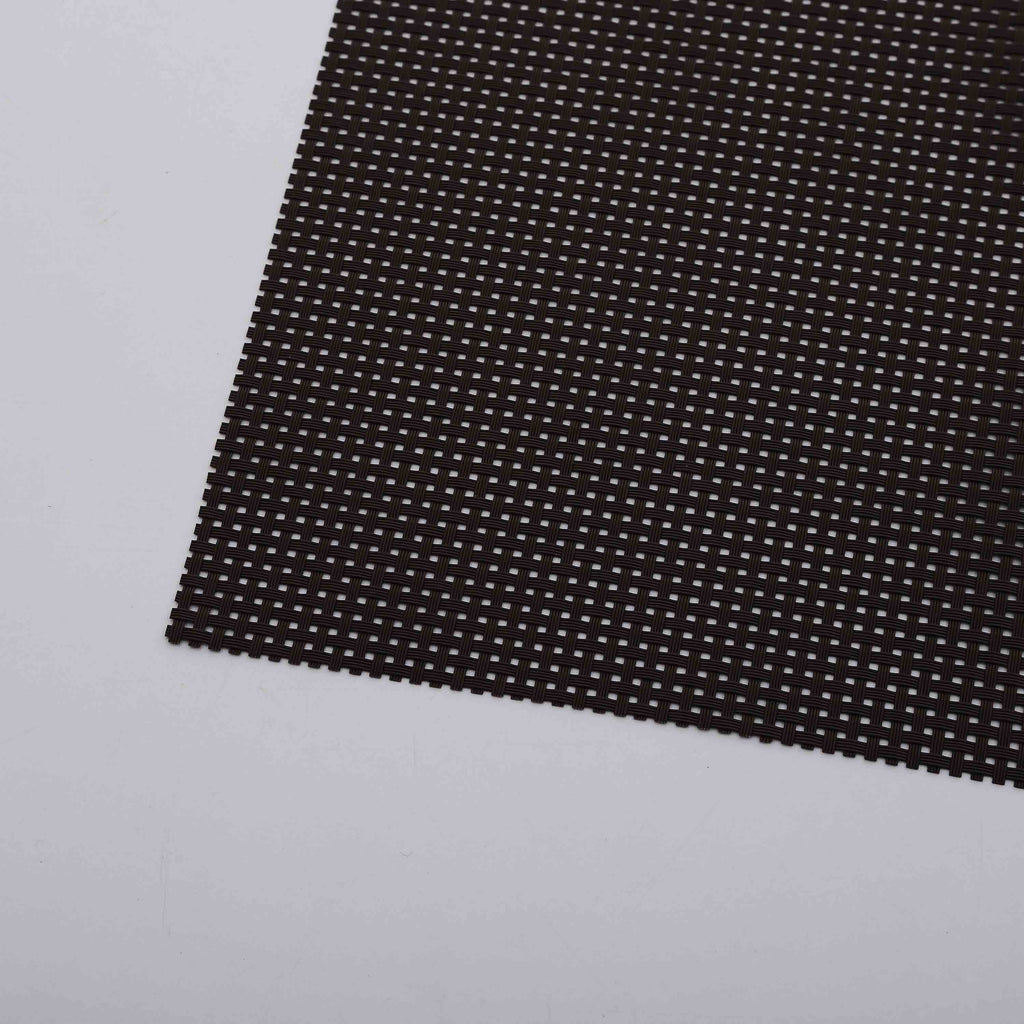 Dark grey braided rectangle Table Place-mats (set of 2)