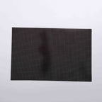 Dark grey braided rectangle Table Place-mats (set of 2)