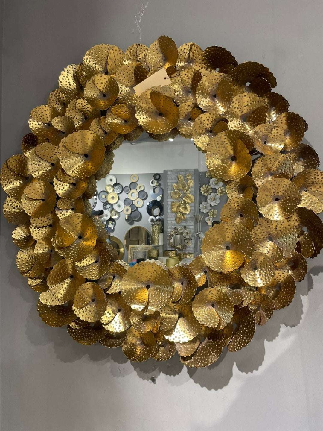 Gold Petal Mirror