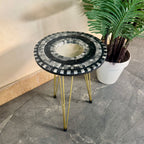 Mirror Mosaic Table (Black & White)