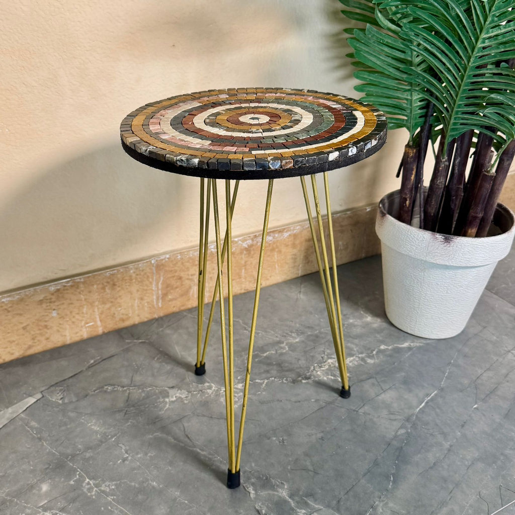 Leaf Mosaic Table (Multicolor)