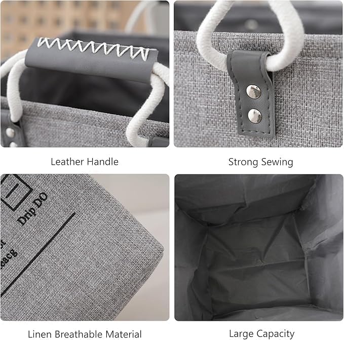 Linen Foldable Basket