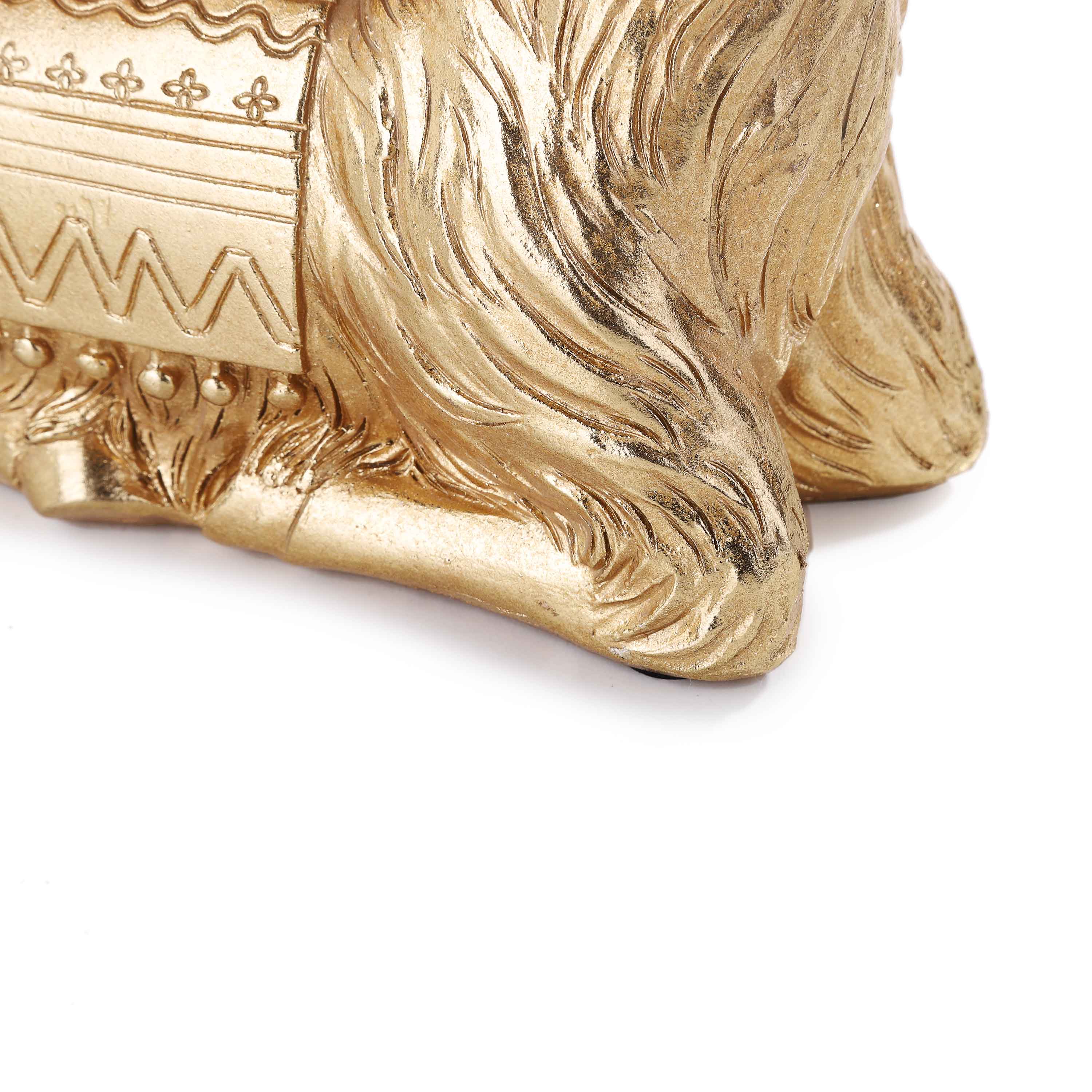 Golden Lama candle Holder