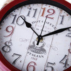 Rusty Wall Clock with Rope (Red)