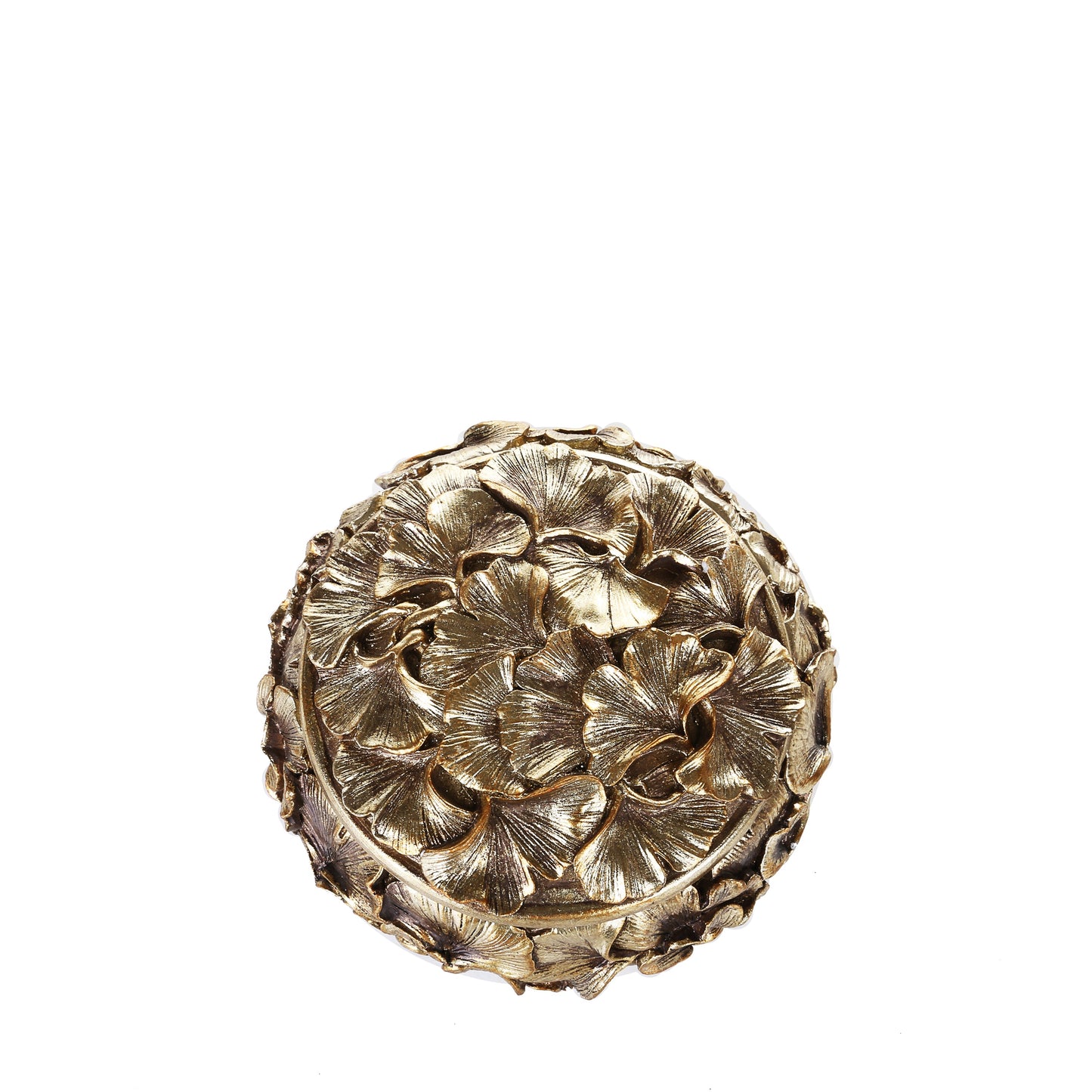 Round Petal Multi Purpose Box (Golden)