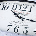 Rusty Gray Rectangle Wall Clock