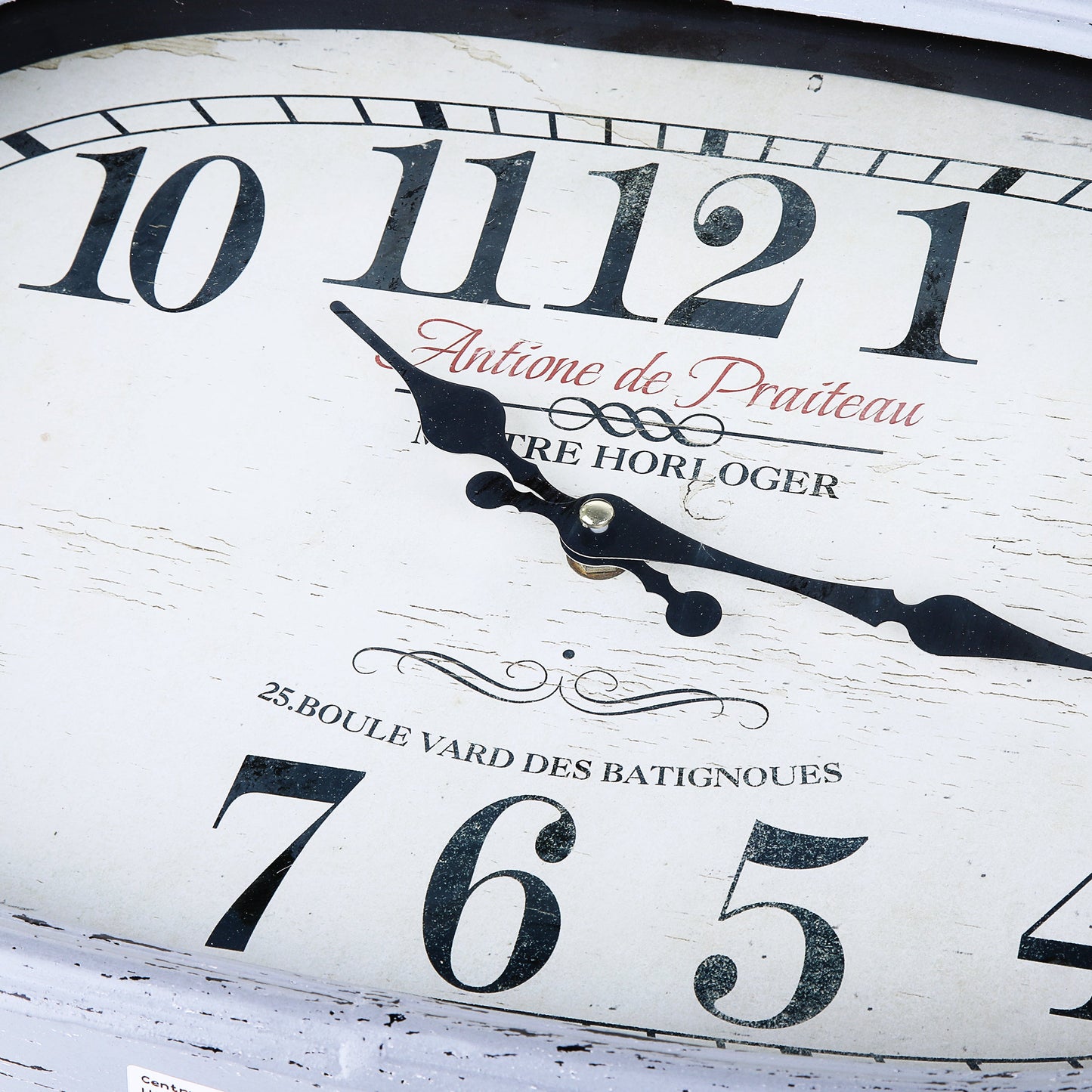 Rusty Gray Rectangle Wall Clock