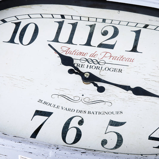 Rusty Gray Rectangle Wall Clock