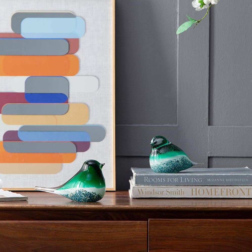 Blown Glass Birds (Set Of 2)