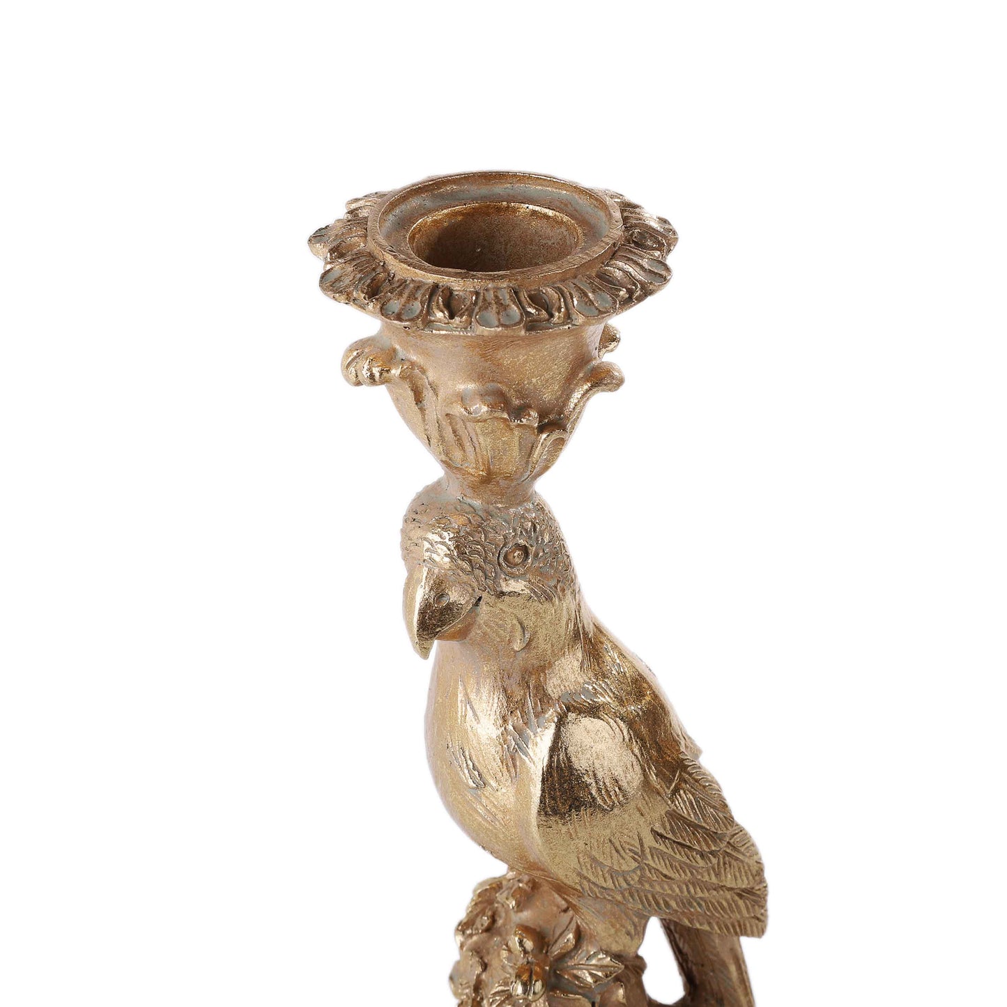 Golden Parrot-2  Candle Holder