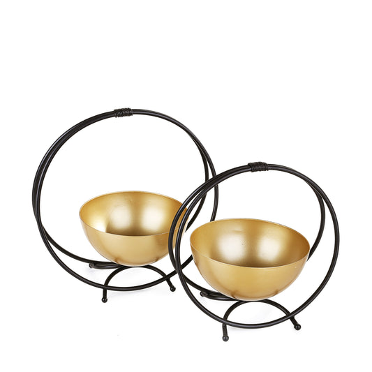 Mid-Century Candle Holders (Set of 2)