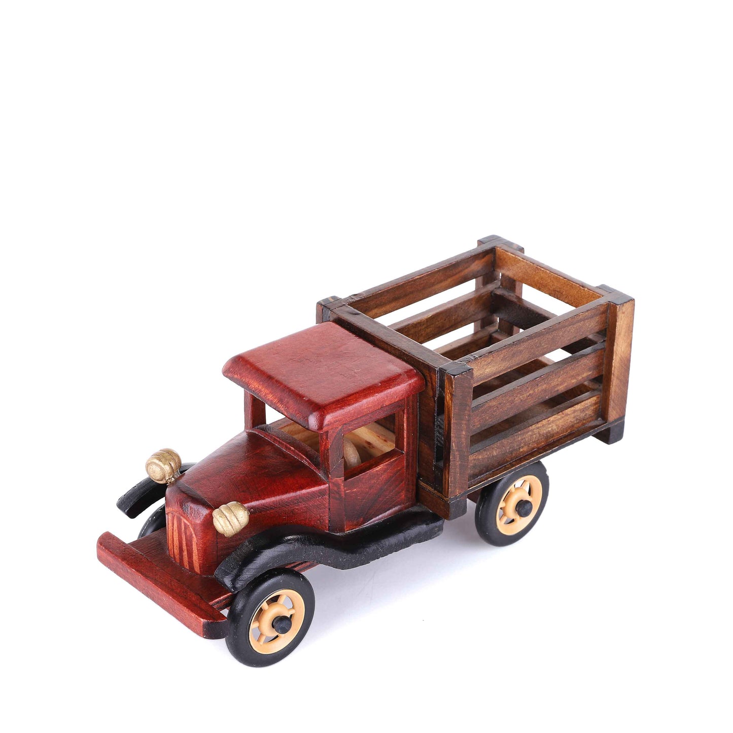 Vintage Wooden Lorry Truck(Dark Brown)