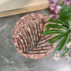 Leaf Mosaic Table (Brown & Black)