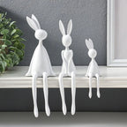 Abstract Bunny Figurines (Set Of 3)