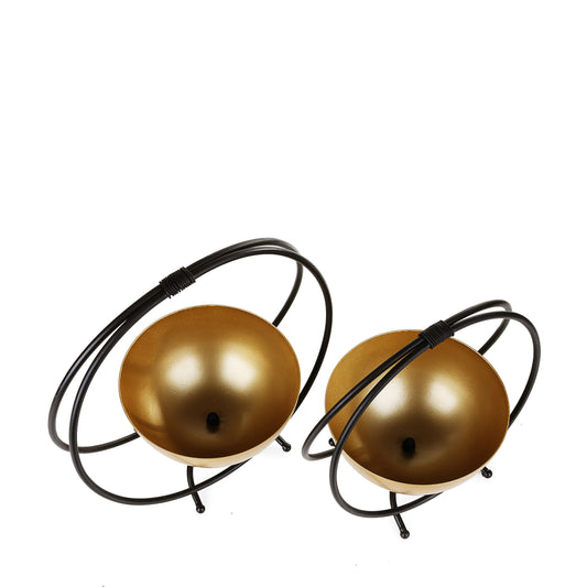 Mid-Century Candle Holders (Set of 2)