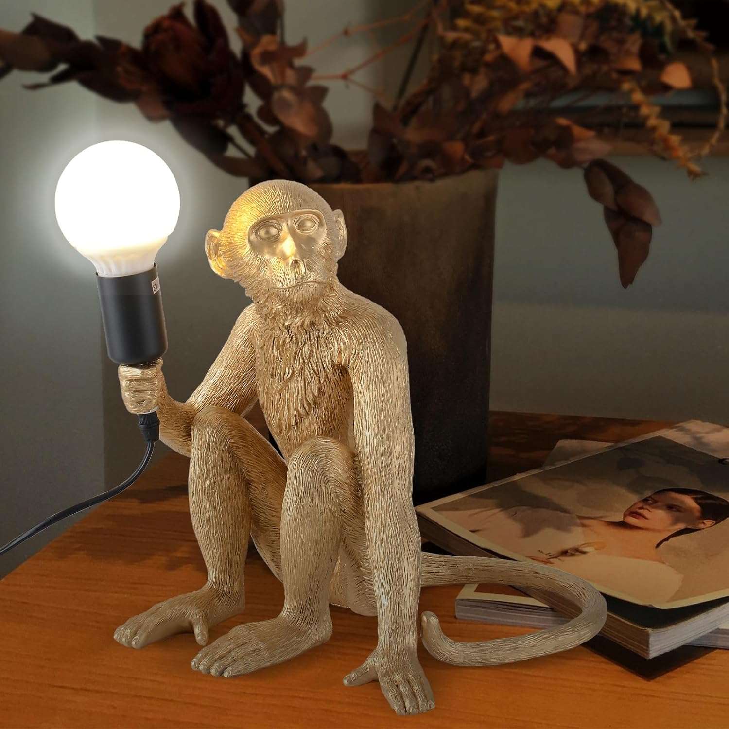 Monkey Table Lamp (Sitting)